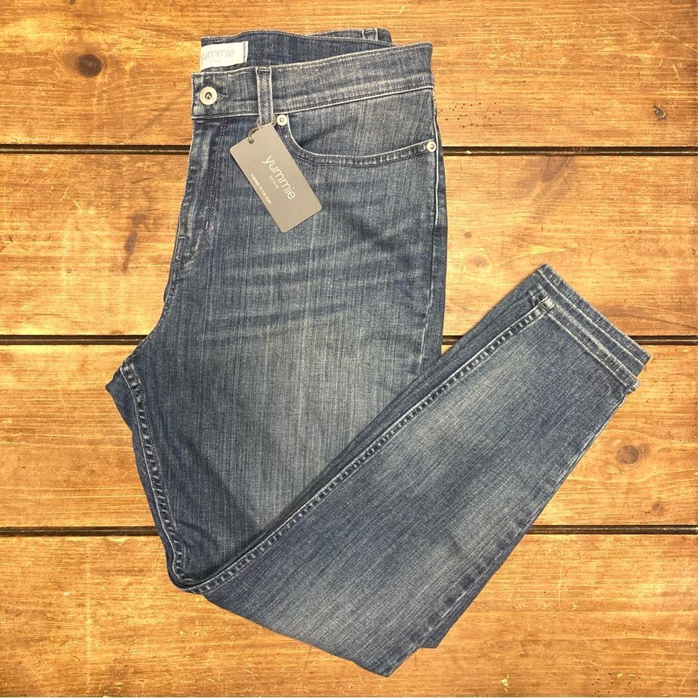 Yummie Denim Ankle Length Shaping Jeans Skinny Size 32 NWT